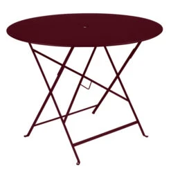 Table De Jardin 4 Personnes FERMOB Bistro Ø 96 Cm - Cerise Noire