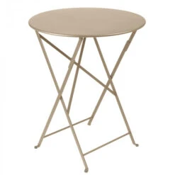Table De Jardin 2 Personnes FERMOB Bistro Ø 60 Cm - Muscade