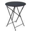 Table De Jardin 2 Personnes FERMOB Bistro Ø 60 Cm - Carbone