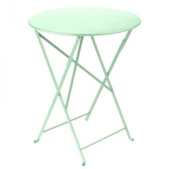 Table De Jardin 2 Personnes FERMOB Bistro Ø 60 Cm - Vert Opaline