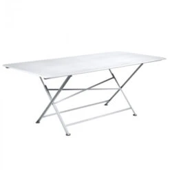 Table De Jardin 10 Personnes FERMOB Cargo 190 X 90 Cm - Blanc Coton