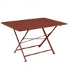 Table De Jardin 6 Personnes FERMOB Cargo 128 X 90 Cm - Ocre Rouge