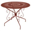 Table De Jardin 4 Personnes FERMOB Montmartre Ø 96 Cm - Ocre Rouge