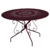 Table De Jardin 8 Personnes FERMOB Montmartre Ø 117 Cm - Cerise Noire