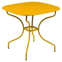 Table De Jardin 4 Personnes FERMOB Opéra + 82 X 82 Cm - Miel