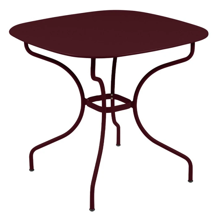 Table De Jardin 4 Personnes FERMOB Opéra + 82 X 82 Cm - Cerise Noire 1 Table De Jardin 4 Personnes FERMOB Opéra + 82 X 82 Cm - Cerise Noire