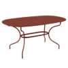 Table De Jardin Ovale 6 Personnes FERMOB Opéra + 160 X 90 Cm - Ocre Rouge