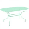 Table De Jardin Ovale 6 Personnes FERMOB Opéra + 160 X 90 Cm - Vert Opaline