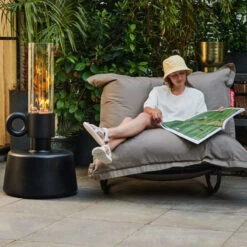 Rocking Chair Fatboy Rock'n'Roll - Noir -Lafumaei Boutique 103161 rocking chair fatboy rocknroll noir gris