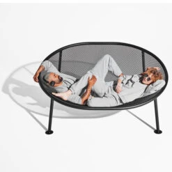 Grand Fauteuil Hamac Fatboy Netorious - Anthracite -Lafumaei Boutique 105376 grand fauteuil hamac fatboy netorious anthracite ambiance allonges