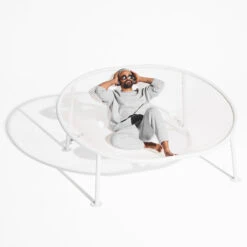 Grand Fauteuil Hamac Fatboy Netorious - Gris Clair -Lafumaei Boutique 105817 grand fauteuil hamac fatboy netorious gris clair ambiance 4