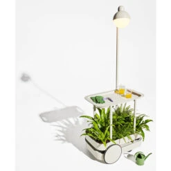 Chariot Desserte Fatboy Jolly Trolley - Gris Clair -Lafumaei Boutique 105834 chariot desserte fatboy jolly trolley gris clair ambiance 2