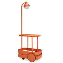 Chariot Desserte Fatboy Jolly Trolley - Tangerine -Lafumaei Boutique 105836 chariot desserte fatboy jolly trolley tangerine gauche