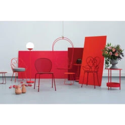 Guéridon De Jardin FERMOB Salsa - Piment -Lafumaei Boutique 327043 table basse gueridon fermob salsa piment ambiance