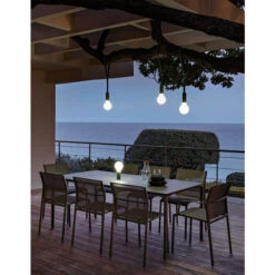 Sangle De Suspension Pour Lampe FERMOB Aplô - Carbone -Lafumaei Boutique 347047 sangle suspension lampe fermob aplo carbone ambiance 3