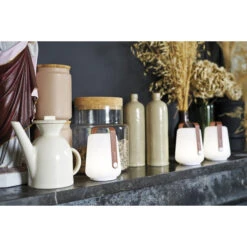 Lot De 3 Lampes Nomades FERMOB Balad H 12 Cm - Ocre Rouge -Lafumaei Boutique 360220 lot 3 lampes nomades fermob balad 12cm ocre rouge ambiance 2