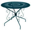 Table De Jardin 4 Personnes FERMOB Montmartre Ø 96 Cm - Bleu Acapulco