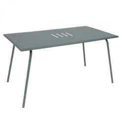 Table De Jardin 6 Personnes FERMOB Monceau 146 X 80 Cm - Gris Orage