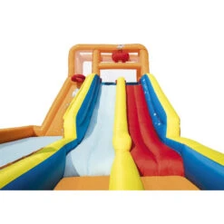 Bestway Méga Aire De Jeux Gonflable Hurricane Tunnel Blast - 2 Toboggans -Lafumaei Boutique 53305 raviday aire jeux bestway tsunami waves h2o go 4