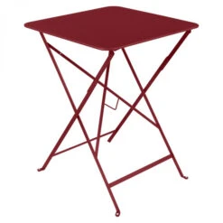 Table De Jardin Pliante 2 Personnes FERMOB Bistro 57 X 57 Cm - Piment