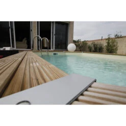 Piscine En Bois Octogonale Ubbink Océa 6,10 X 4,00 X 1,30 M - Liner Beige -Lafumaei Boutique 7504511 piscine bois octogonale ubbink ocea 400x610 beige ambiance 2