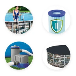 Piscine Tubulaire Bestway Power Steel Stone Ronde 4,27 X 1,22 M -Lafumaei Boutique accessoires piscine tubulaire bestway steel stone ronde 427 x 122 cm 1 1