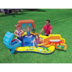 Aire De Jeux Gonflable Enfant INTEX Jurassic -Lafumaei Boutique aire de jeux jurassic intex