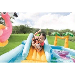 Aire De Jeux Gonflable Intex Jungle -Lafumaei Boutique aire de jeux jungle toboggan