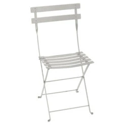 Chaise De Jardin Pliante FERMOB Bistro Métal - Gris Argile