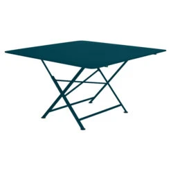 Table De Jardin 8 Personnes FERMOB Cargo 128 X 128 Cm - Bleu Acapulco