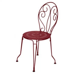 Salon De Jardin Fermob Montmartre Ø 96 Cm, Bleu Acapulco, 4 Personnes -Lafumaei Boutique chaise jardin montmartre piment 1