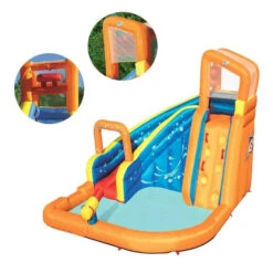 Aire De Jeux Château Bestway Turbo Splash H2o Go -Lafumaei Boutique chateau gonflable toboggan piscine bestway h2o go 5