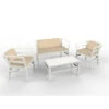 Salon De Jardin Bas RESOL Click Clack-Blanc