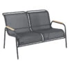 Banquette 2 Places FERMOB Coolside - Carbone