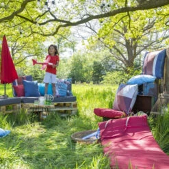 Coussin Décoration MADISON Triangle Blue -Lafumaei Boutique coussin deco triangle madison