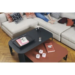 Lot De 3 Photophores FERMOB Cuub - Rouge -Lafumaei Boutique cuub rouge ambiance fermob 2