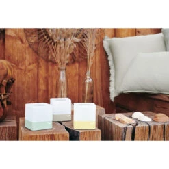 Lot De 3 Photophores FERMOB Cuub - Vert -Lafumaei Boutique cuub vert ambiance fermob 3