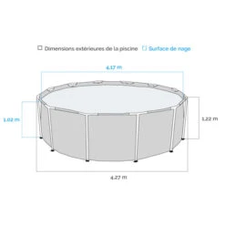 Piscine Tubulaire Bestway Power Steel Stone Ronde 4,27 X 1,22 M -Lafumaei Boutique dimensions piscine tubulaire bestway steel stone ronde 427 x 122 cm 1
