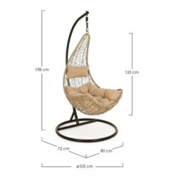 Fauteuil Suspendu Bizzotto Amirantes - Naturel -Lafumaei Boutique fauteuil bizzotto amirantes naturel 3