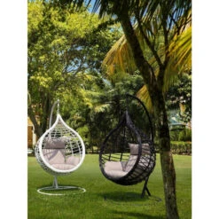 Fauteuil Œuf Suspendu Bizzotto Torres - Blanc -Lafumaei Boutique fauteuil bizzotto torres blanc 3