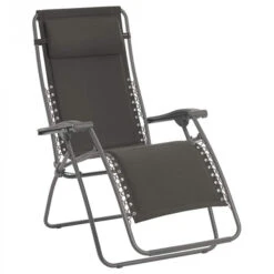 Fauteuil Relax Pliant LAFUMA RSX Polycoton - Ardoise