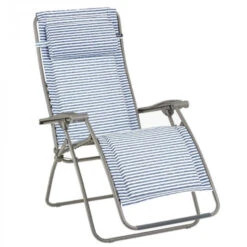 Fauteuil Relax Pliant LAFUMA RSX Clip Polycoton - Marine