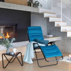 Fauteuil Relax Pliant LAFUMA RSX Clip AirComfort - Coral Blue -Lafumaei Boutique lfm2038.6893 fauteuil relax pliant lafuma rsx clip aircomfort coral blue ambiance 2
