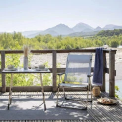 Fauteuil De Jardin LAFUMA Alu Cham XL Batyline Iso - Seigle -Lafumaei Boutique lfm2774.2178 fauteuil jardin lafuma alu cham xl batyline iso seigle ambiance 1