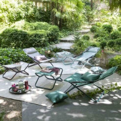 Repose-pieds LAFUMA Next Batyline Duo - Bleu -Lafumaei Boutique lfm2927 9258 repose pieds lafuma next bleu ambiance