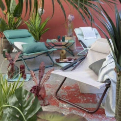 Bain De Soleil LAFUMA Transabed - Rose -Lafumaei Boutique lfm2928 9257 bain soleil lafuma transabed rose ambiance 2 1