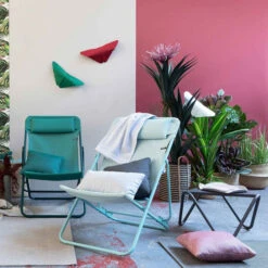 Coussin LAFUMA Aurore 40 X 40 Cm - Rouge -Lafumaei Boutique lfm2974 9303 coussin lafuma aurore 40 40 cm rouge ambiance 2