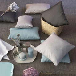 Coussin LAFUMA Aurore 40 X 40 Cm - Bleu -Lafumaei Boutique lfm2974 9304 coussin lafuma aurore 40 x 40 cm bleu ambiance 2