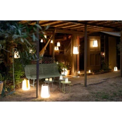 Lot De 3 Lampes Nomades FERMOB Balad H 12 Cm - Ocre Rouge -Lafumaei Boutique lot 3 lampes nomades fermob balad 12cm ambiance