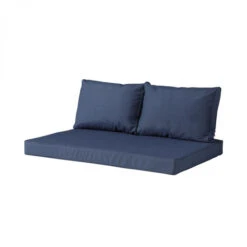 Coussin Palette Assise MADISON 120 X 80 Cm-Outdoor Panama Safier Blue -Lafumaei Boutique lou9o065 coussin palette assise madison 120 x 80 cm outdoor panama safier blue ensemble